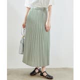 ライトグリーン(33) | 【セットアップ対応】麻調ランダムプリーツスカート | ROPE' PICNIC