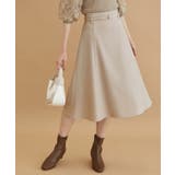 ベージュ(27) | ラナテックハイウエストフレアスカート | ROPE' PICNIC