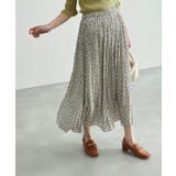 着丈が選べる/再生ポリエステルシアーナチュラル楊柳プリーツスカート | ROPE' PICNIC | 詳細画像1