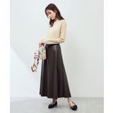 シンセティックレザーフレアロングスカート | ROPE' PICNIC | 詳細画像23