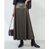 シンセティックレザーフレアロングスカート | ROPE' PICNIC | 詳細画像36