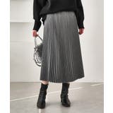 グレー(07) | ラメチェックプリーツスカート/着丈が選べる | ROPE' PICNIC