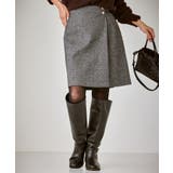 ラメカルゼラップ風金ボタンミニスカート | ROPE' PICNIC | 詳細画像21 