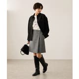 ラメカルゼラップ風金ボタンミニスカート | ROPE' PICNIC | 詳細画像3 