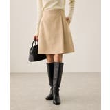 ベージュ(27) | ラメカルゼラップ風金ボタンミニスカート | ROPE' PICNIC