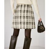 ファンシーツイードチェックミニスカート | ROPE' PICNIC | 詳細画像20 