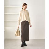 トタンテレコ Iラインリブニットスカート | ROPE' PICNIC | 詳細画像22 