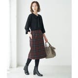 【WEB限定】coffeeチェックアイラインスカート | ROPE' PICNIC | 詳細画像16