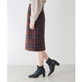 【WEB限定】coffeeチェックアイラインスカート | ROPE' PICNIC | 詳細画像2