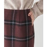 【WEB限定】coffeeチェックアイラインスカート | ROPE' PICNIC | 詳細画像7
