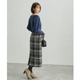 【WEB限定】着丈が選べる/ロング丈ツイードアイラインスカート | ROPE' PICNIC | 詳細画像15 
