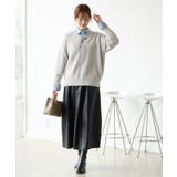 【emur/エミュール】シンセティックレザーコクーンスカート | ROPE' PICNIC | 詳細画像3