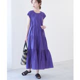 パープル(50) | 【WEB限定カラー:パープル,レンガ】INDIAティアードワンピース | ROPE' PICNIC