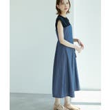 ブルー(44) | デニム調ベアワンピース | ROPE' PICNIC