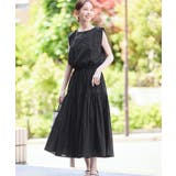 ブラック(01) | コットンボイルティアードワンピース | ROPE' PICNIC