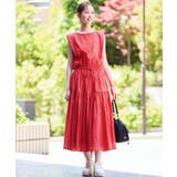 レッド(60) | コットンボイルティアードワンピース | ROPE' PICNIC