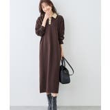 ブラウン(20) | 配色スキッパーニットワンピース | ROPE' PICNIC