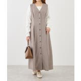 【低身長・小柄さんサイズ】ウエストタックジャンパースカート | ROPE' PICNIC | 詳細画像6 