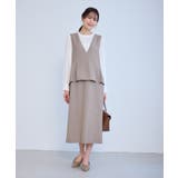 レイヤード風ペプラムジャンパースカート | ROPE' PICNIC | 詳細画像27 