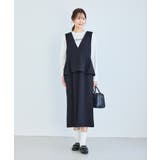 レイヤード風ペプラムジャンパースカート | ROPE' PICNIC | 詳細画像32 