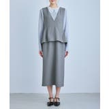 レイヤード風ペプラムジャンパースカート | ROPE' PICNIC | 詳細画像34 