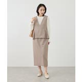 レイヤード風ペプラムジャンパースカート | ROPE' PICNIC | 詳細画像9 