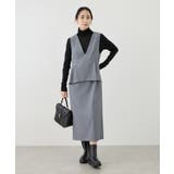 グレー(07) | レイヤード風ペプラムジャンパースカート | ROPE' PICNIC