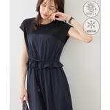 ネイビー(40) | ナイロンビスチェドッキングカットワンピース/UVカット・接触冷感 | ROPE' PICNIC