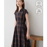 ウエストタックチェックアソートワンピース/接触冷感・防シワ・リンクコーデ | ROPE' PICNIC | 詳細画像1