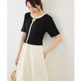 キーネック布帛ドッキングカットワンピース | ROPE' PICNIC | 詳細画像9