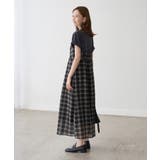 【一部店舗限定】シアーマドラスチェックボイルキャミワンピース | ROPE' PICNIC | 詳細画像5 