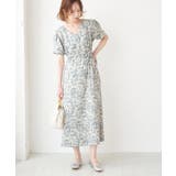 【WEB限定】ニュアンス柄ワンピース | ROPE' PICNIC | 詳細画像1