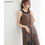 ダークブラウン系(21) | 【emur/エミュール】シアーレースワンピース | ROPE' PICNIC