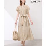 ベージュ(27) | 【emur/エミュール】シアードビーストライプシャツワンピース | ROPE' PICNIC