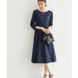 ネイビー(40) | ラク美/きれいめフィット&フレアワンピース | ROPE' PICNIC