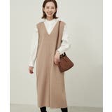 ベージュ(27) | アンチピリングニットジャンパースカート | ROPE' PICNIC