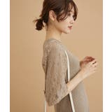 着丈が選べる/レース袖リブ使いニットワンピース | ROPE' PICNIC | 詳細画像13