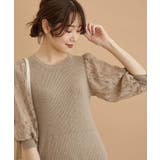 着丈が選べる/レース袖リブ使いニットワンピース | ROPE' PICNIC | 詳細画像14