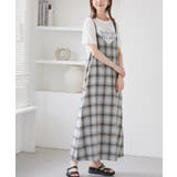 オンブレチェックキャミソールワンピース | ROPE' PICNIC | 詳細画像1 