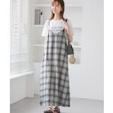 オンブレチェックキャミソールワンピース | ROPE' PICNIC | 詳細画像16 