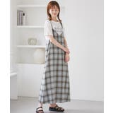 オンブレチェックキャミソールワンピース | ROPE' PICNIC | 詳細画像17 