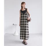 オンブレチェックキャミソールワンピース | ROPE' PICNIC | 詳細画像2 