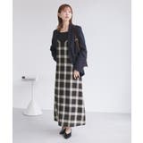 オンブレチェックキャミソールワンピース | ROPE' PICNIC | 詳細画像8 