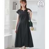 ブラック(01) | 【吸水速乾】ウエストタックカットワンピース | ROPE' PICNIC