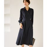 ネイビー(40) | カシュクールシャツコンシャスワンピース | ROPE' PICNIC