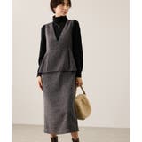 【新色追加】レイヤード風ペプラムジャンパースカート | ROPE' PICNIC | 詳細画像1