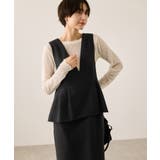 【新色追加】レイヤード風ペプラムジャンパースカート | ROPE' PICNIC | 詳細画像10