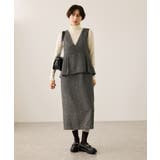 【新色追加】レイヤード風ペプラムジャンパースカート | ROPE' PICNIC | 詳細画像11