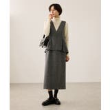 【新色追加】レイヤード風ペプラムジャンパースカート | ROPE' PICNIC | 詳細画像12