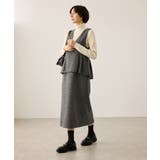 【新色追加】レイヤード風ペプラムジャンパースカート | ROPE' PICNIC | 詳細画像13